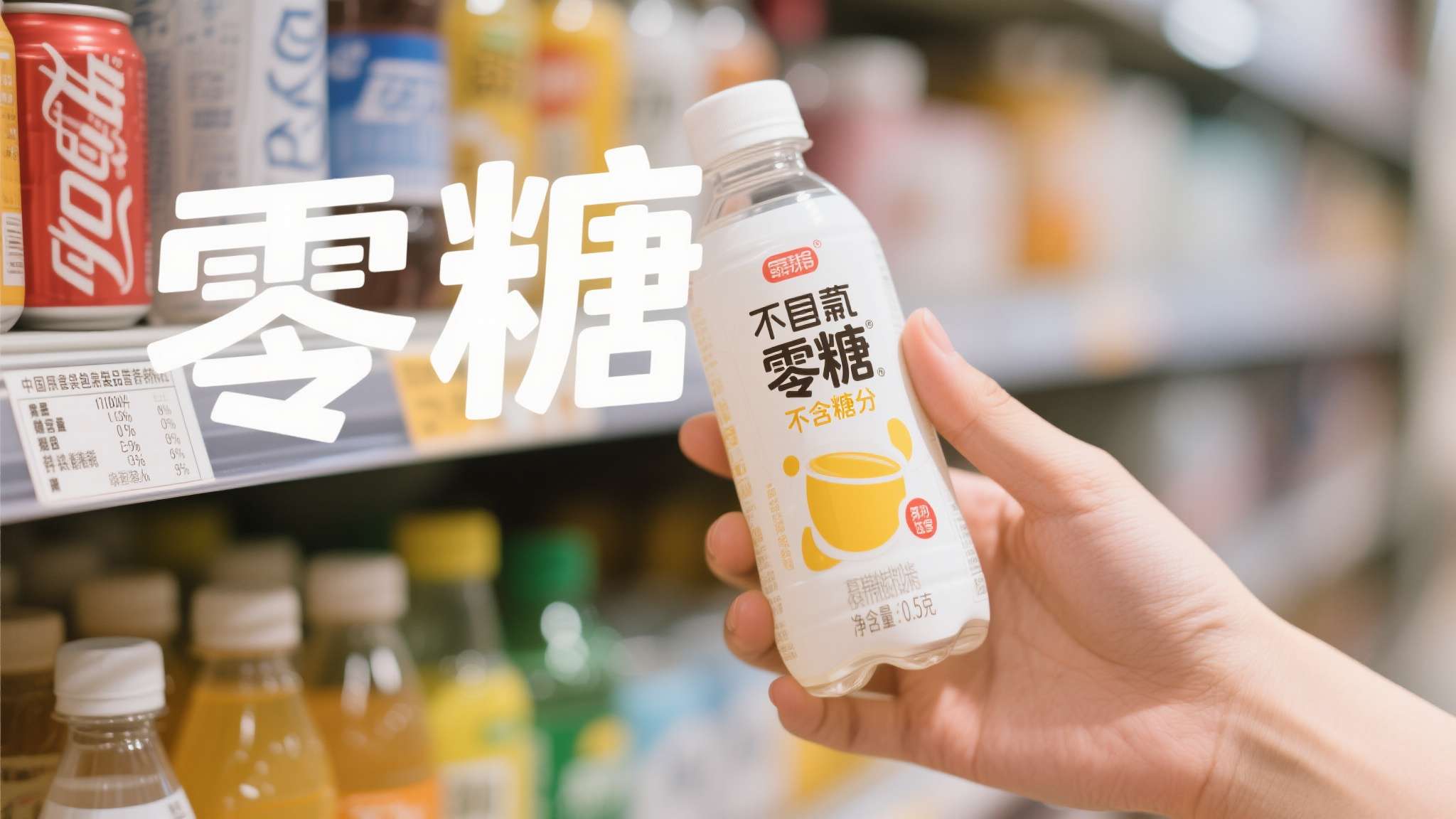 零糖零脂零卡饮料 很多消费者默认"零糖"等于"不含糖分",但事实并非如此。根据我国《预包装食品营养